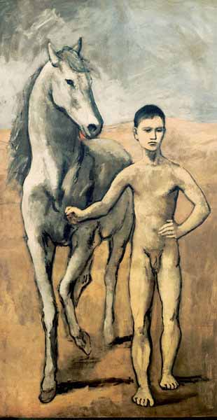 Boy Leading a Horse